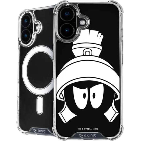 Looney Tunes Marvin the Martian Black and White iPhone 16 Plus MagSafe Case