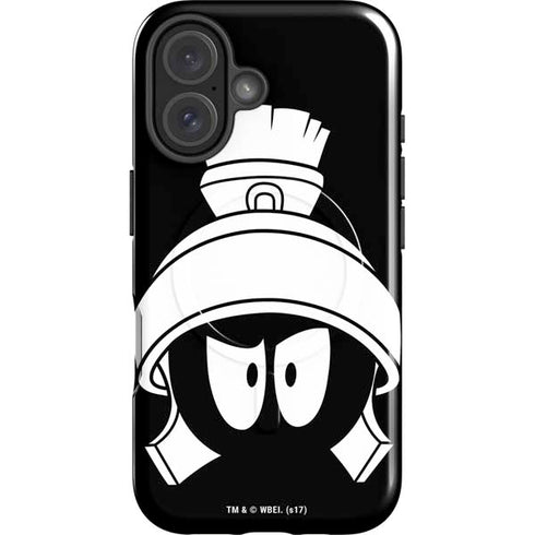 Looney Tunes Marvin the Martian Black and White iPhone 16 Plus Magsafe Impact Case