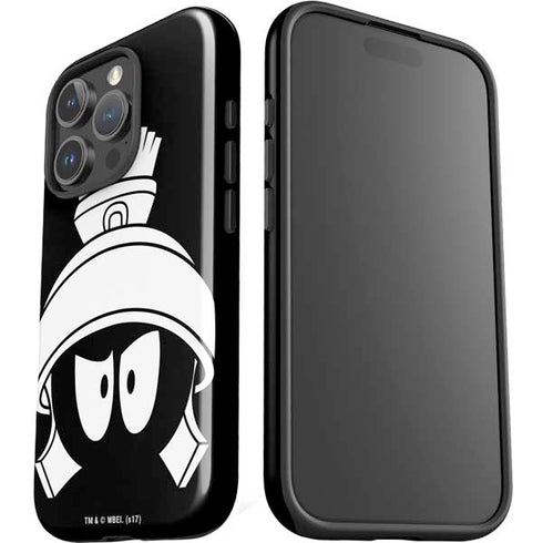 Looney Tunes Marvin the Martian Black and White iPhone 16 Pro Max Impact Case