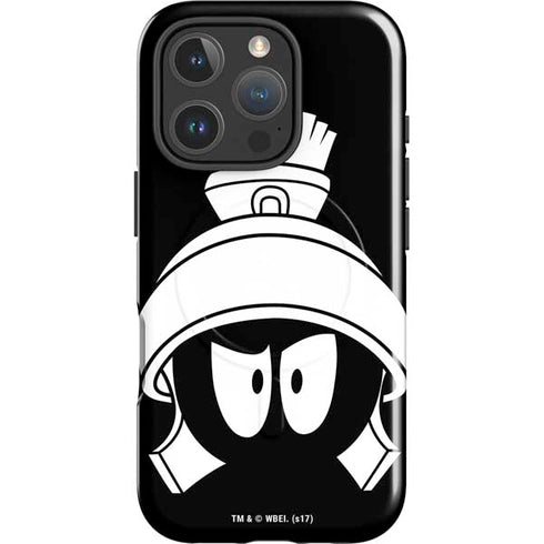Looney Tunes Marvin the Martian Black and White iPhone 16 Pro Max Magsafe Impact Case