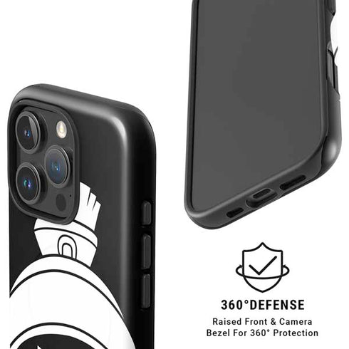 Looney Tunes Marvin the Martian Black and White iPhone 16 Pro Max Magsafe Impact Case