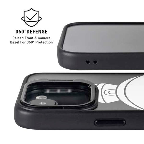 Looney Tunes Marvin the Martian Black and White iPhone 16e Kickstand Case