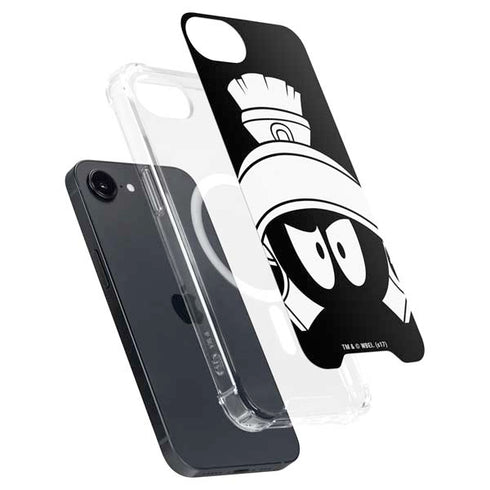 Looney Tunes Marvin the Martian Black and White iPhone 16e MagSafe Case