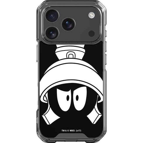 Looney Tunes Marvin the Martian Black and White iPhone 18 Pro Clear Case