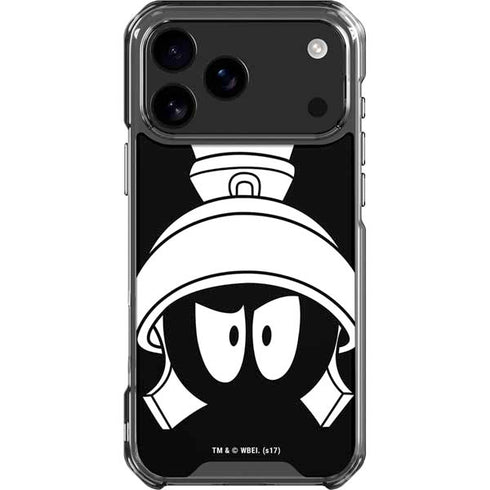 Looney Tunes Marvin the Martian Black and White iPhone 18 Pro Max Clear Case