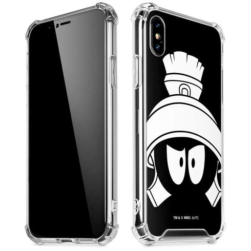 Looney Tunes Marvin the Martian Black and White iPhone X/XS Clear Case