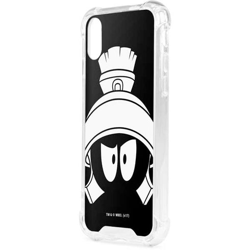 Looney Tunes Marvin the Martian Black and White iPhone XS Clear Case