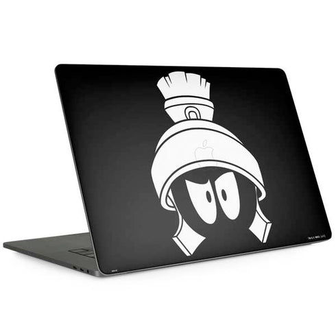 Looney Tunes Marvin the Martian Black and White MacBook Skins