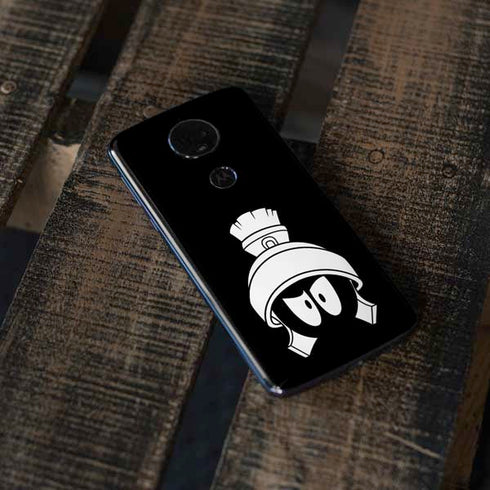 Looney Tunes Marvin the Martian Black and White Moto E5 Plus Skin