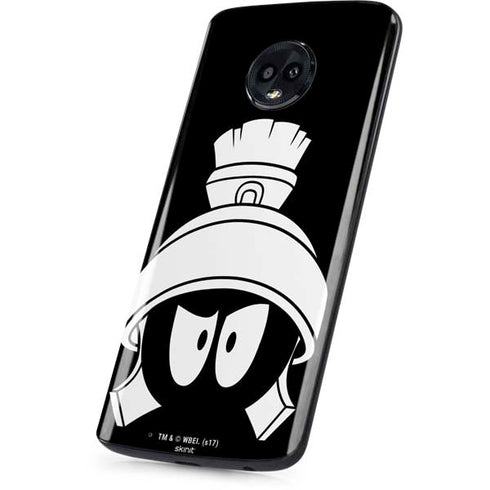 Looney Tunes Marvin the Martian Black and White Moto G6 Skin
