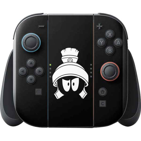 Looney Tunes Marvin the Martian Black and White Nintendo Switch 2 (2025) with Joy-Con Skin