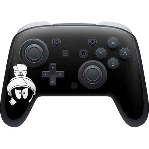 Looney Tunes Marvin the Martian Black and White Nintendo Switch 2 (2025) Pro Controller Skin