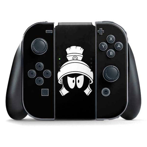 Looney Tunes Marvin the Martian Black and White Nintendo Switch (2017-2021) Joy-Con Controller Skin