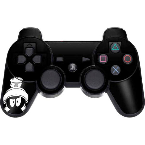 Looney Tunes Marvin the Martian Black and White PS3 Dual Shock wireless controller Skin