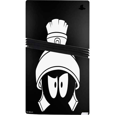 Looney Tunes Marvin the Martian Black and White PS5 Pro Bundle Skin
