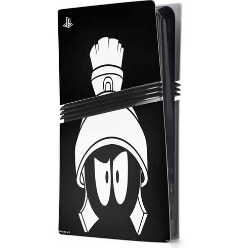 Looney Tunes Marvin the Martian Black and White PS5 Pro Console Skin