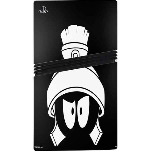 Looney Tunes Marvin the Martian Black and White PS5 Pro Console Skin