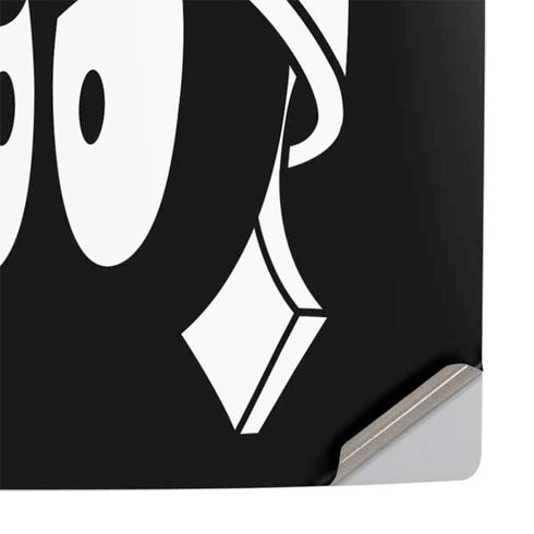 Looney Tunes Marvin the Martian Black and White PS5 Pro Console Skin