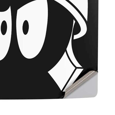 Looney Tunes Marvin the Martian Black and White PS5 Pro Disk Console Skin