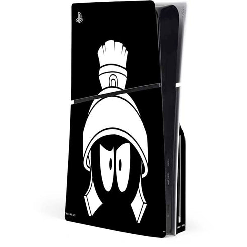Looney Tunes Marvin the Martian Black and White PlayStation PS5 Skins