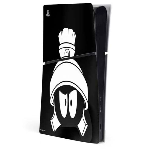 Looney Tunes Marvin the Martian Black and White PlayStation PS5 Skins