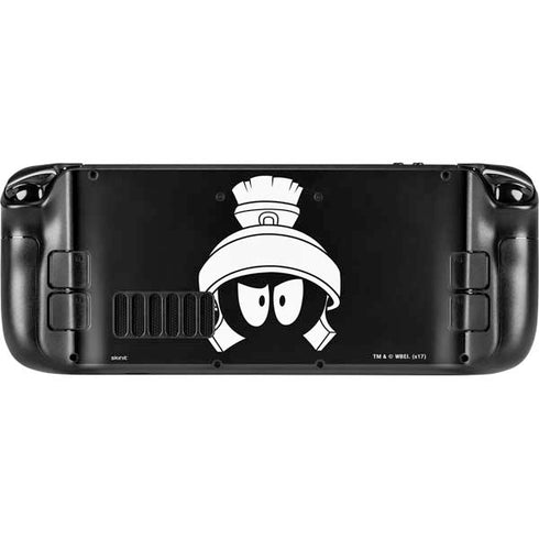 Looney Tunes Marvin the Martian Black and White Steam Deck Handheld Gaming Computer Skin