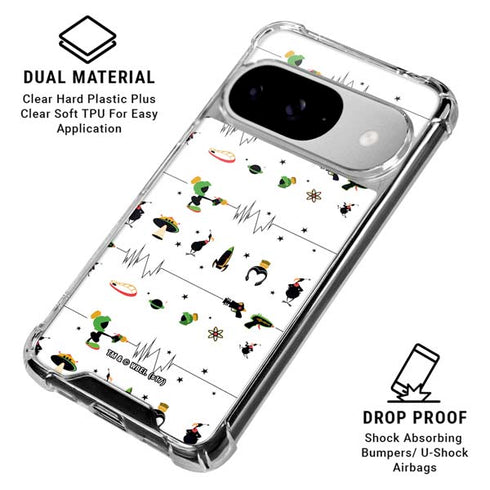 Looney Tunes Marvin the Martian Gadgets Google Pixel 10 Clear Case
