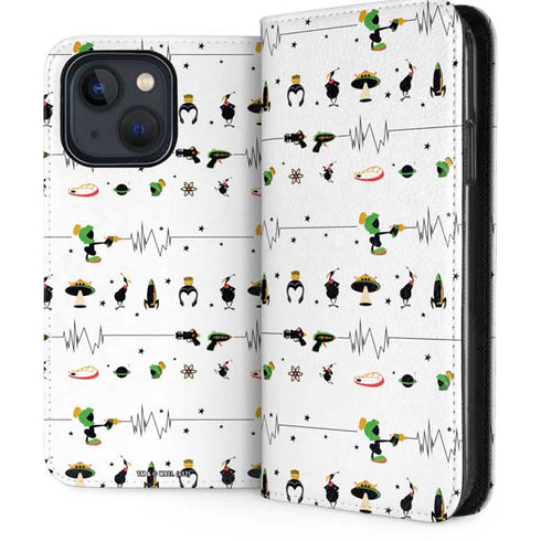 Looney Tunes Marvin the Martian Gadgets iPhone 13 Folio Case