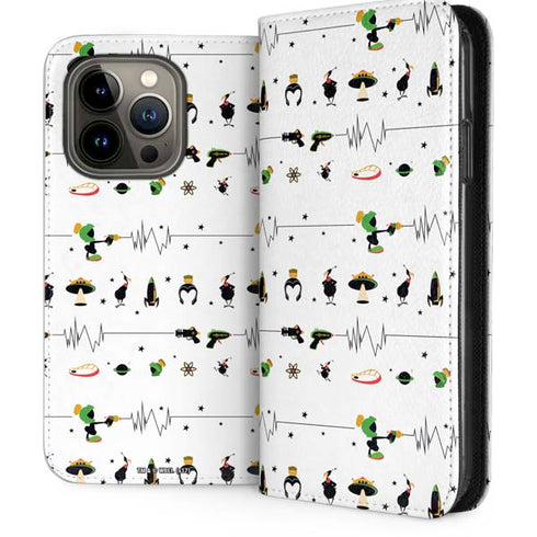 Looney Tunes Marvin the Martian Gadgets iPhone 14 Pro Folio Case