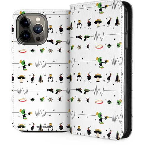 Looney Tunes Marvin the Martian Gadgets iPhone 14 Pro Max Folio Case
