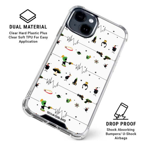 Looney Tunes Marvin the Martian Gadgets iPhone 15 Clear Case