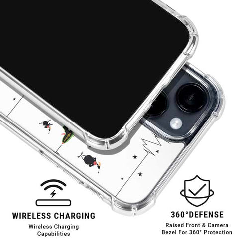 Looney Tunes Marvin the Martian Gadgets iPhone 15 Clear Case