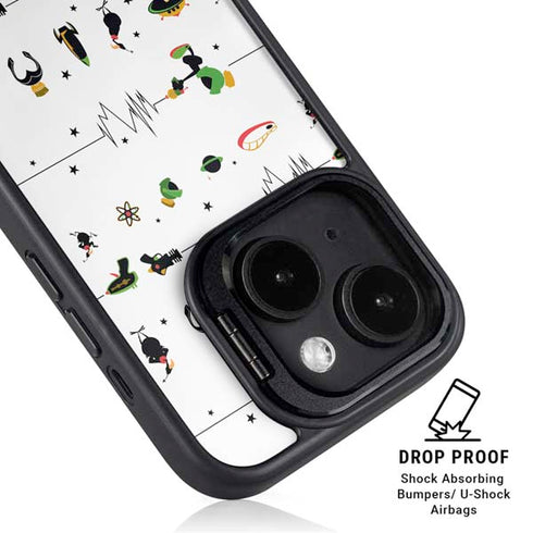 Looney Tunes Marvin the Martian Gadgets iPhone 15 Plus Kickstand Case