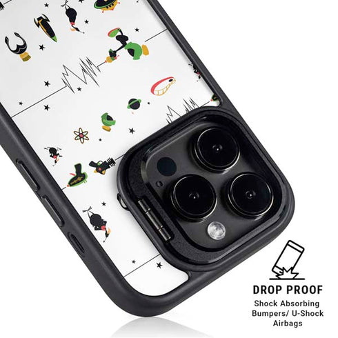 Looney Tunes Marvin the Martian Gadgets iPhone 15 Pro Max Kickstand Case