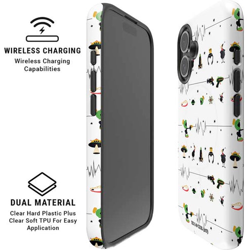 Looney Tunes Marvin the Martian Gadgets iPhone 16 Magsafe Impact Case