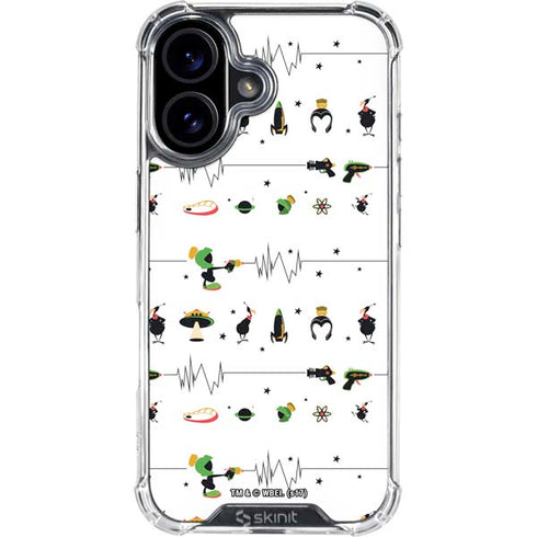 Looney Tunes Marvin the Martian Gadgets iPhone 16 Plus Clear Case