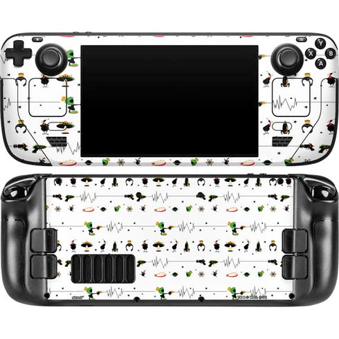 Looney Tunes Marvin the Martian Gadgets Steam Deck Handheld Gaming Computer OLED Skin
