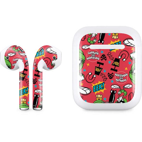Looney Tunes Marvin the Martian Patches Apple AirPods Skin