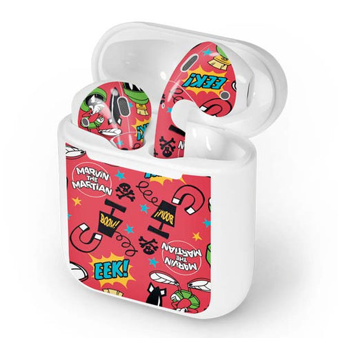 Looney Tunes Marvin the Martian Patches Apple AirPods Skin