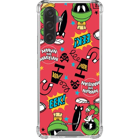 Looney Tunes Marvin the Martian Patches Galaxy A17 Clear Case