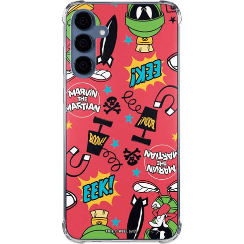 Looney Tunes Marvin the Martian Patches Galaxy A35 5G Clear Case