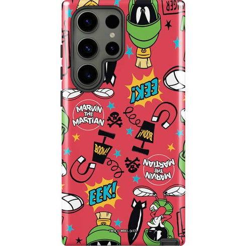 Looney Tunes Marvin the Martian Patches Galaxy S23 Ultra Pro Case