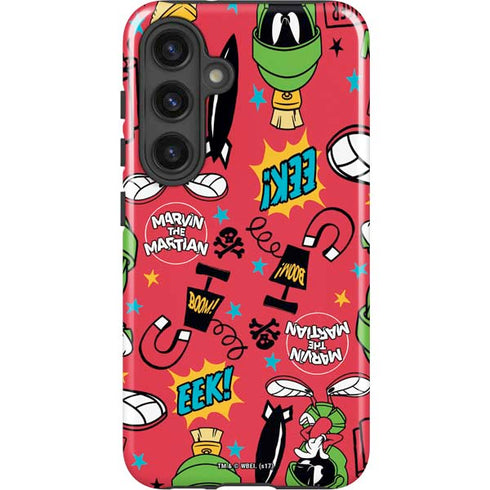 Looney Tunes Marvin the Martian Patches Galaxy S25 Impact Case