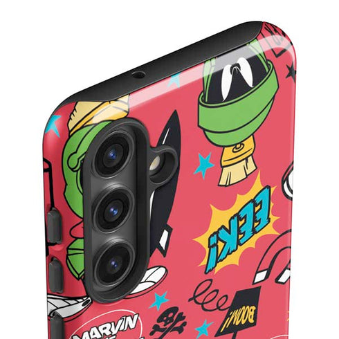 Looney Tunes Marvin the Martian Patches Galaxy S25 Impact Case