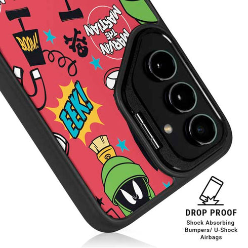 Looney Tunes Marvin the Martian Patches Galaxy S25 Kickstand Case