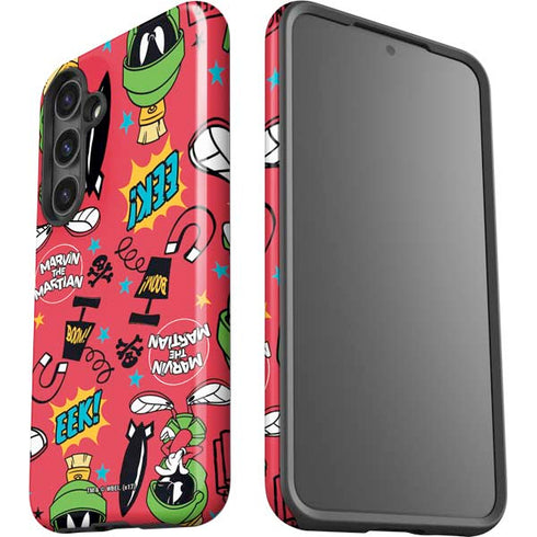 Looney Tunes Marvin the Martian Patches Galaxy S25 Plus Impact Case