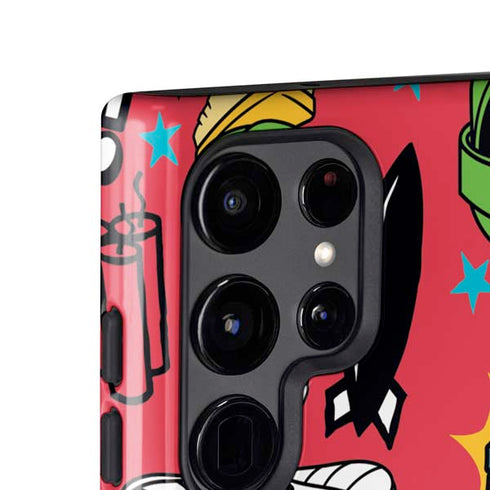 Looney Tunes Marvin the Martian Patches Galaxy S25 Ultra Impact Case