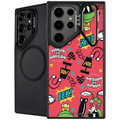 Looney Tunes Marvin the Martian Patches Galaxy S25 Ultra Kickstand Case