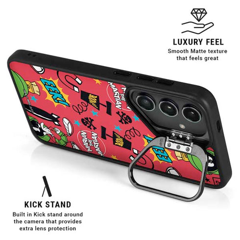 Looney Tunes Marvin the Martian Patches Galaxy S25 Ultra Kickstand Case