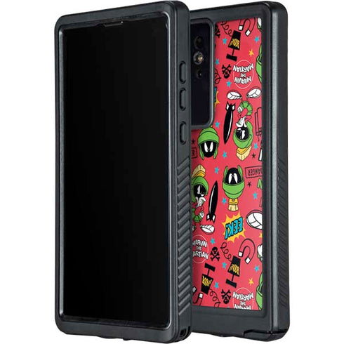 Looney Tunes Marvin the Martian Patches Galaxy S24 Ultra Waterproof Case